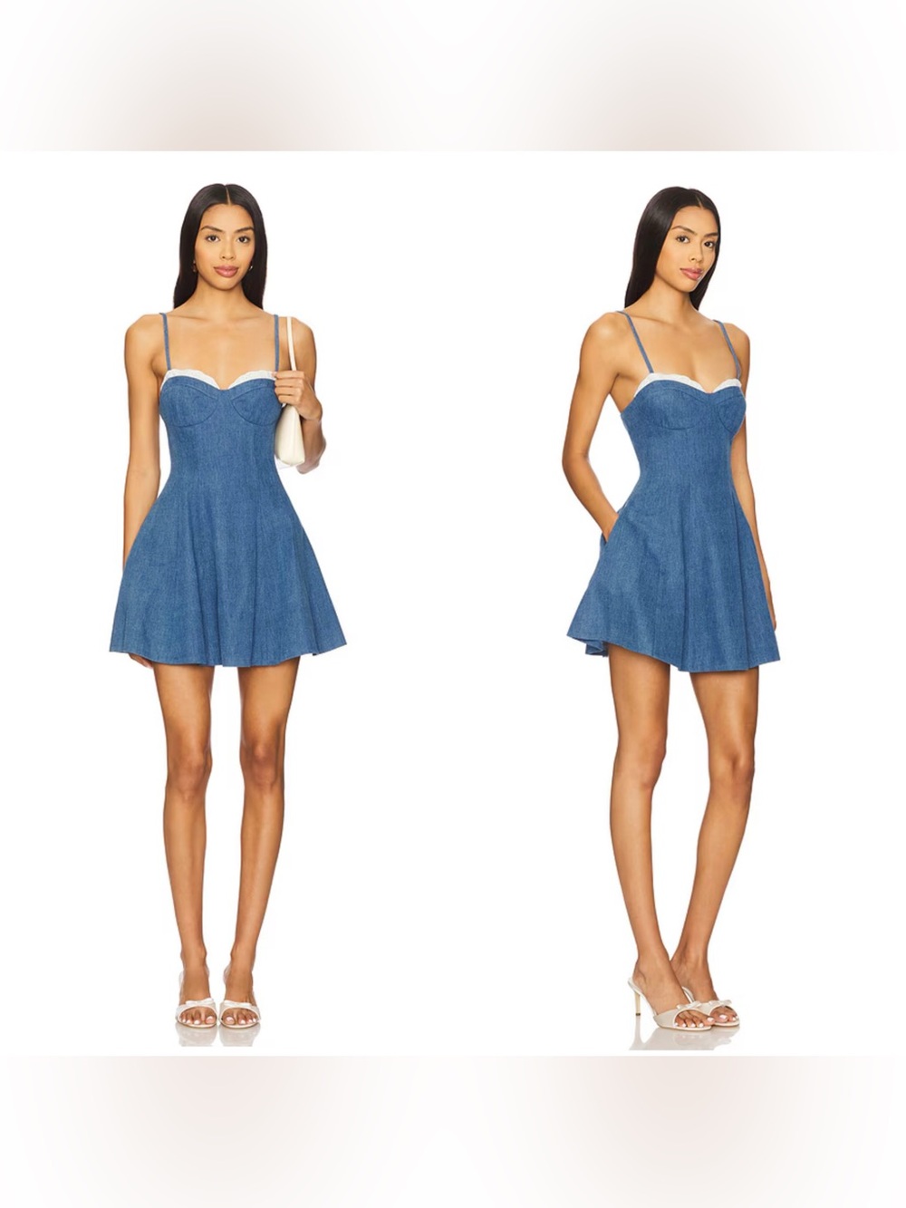 NWT Lovers and Friends Spencer Mini Dress in Medium Indigo